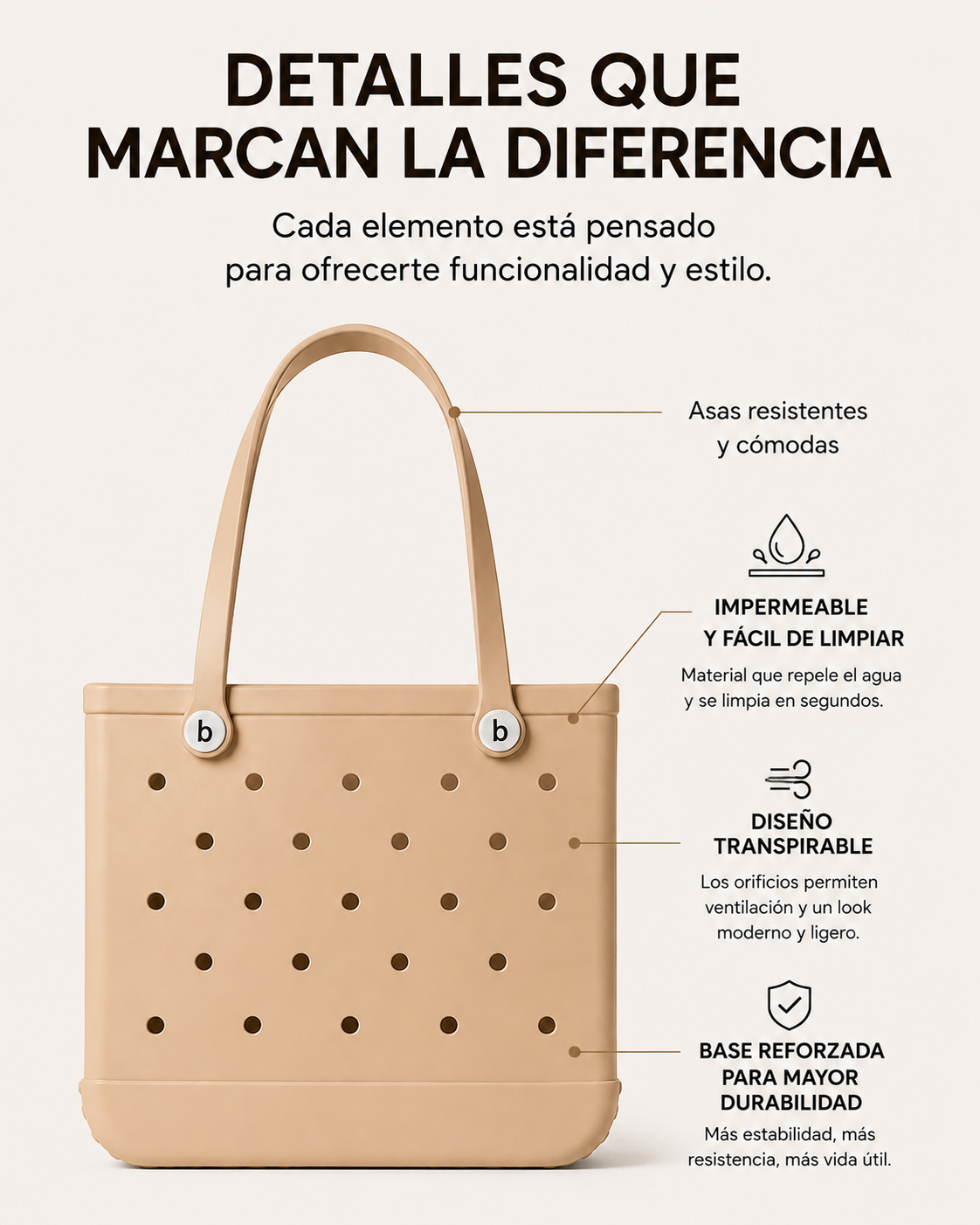 LUNARA™ EVA Tote Bag | Bolso Impermeable